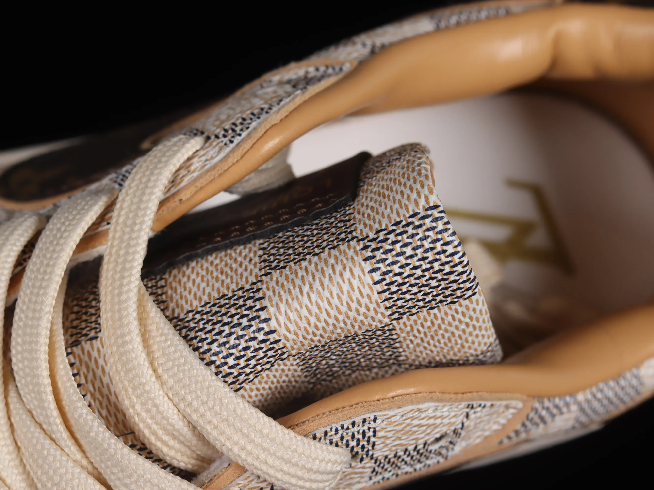 All categories Air Jordan Jordan series basketball shoes Air Jordan 1 Low gift box version Donkey brand x Air Jordan 1 Low OG Custom "Damier Azur/Brown/LV Monogram" AJ1 Joe 1 joint model classic low-top cultural versatile casual sports basketball shoes